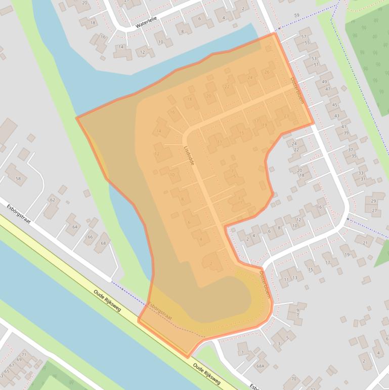 Kaart van postcodegebied 9679MC.
