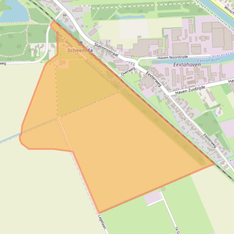 Kaart van postcodegebied 9679TB.