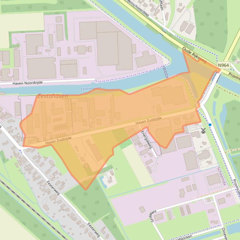 Kaart van postcodegebied 9679TD.