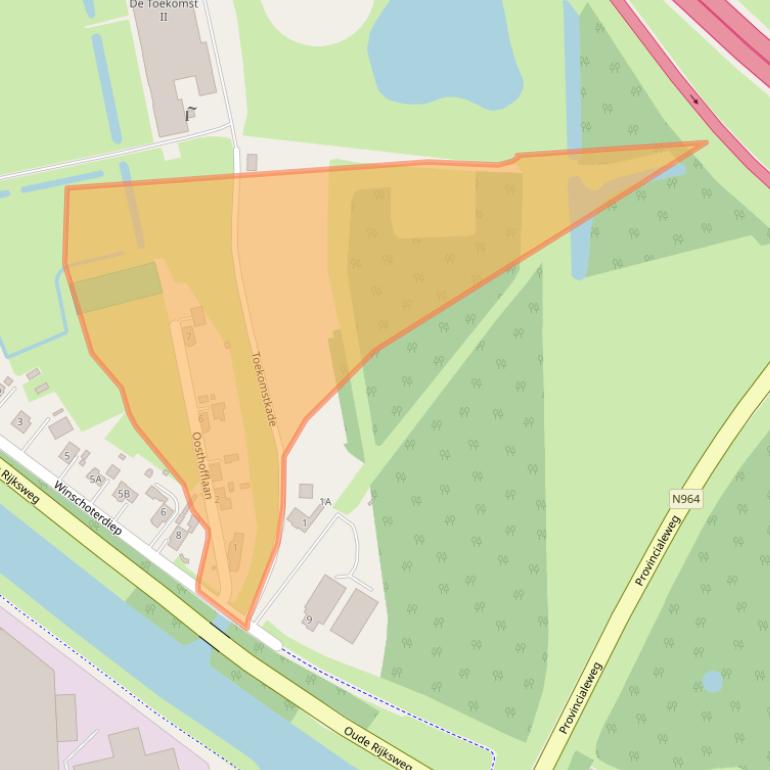 Kaart van postcodegebied 9679TT.