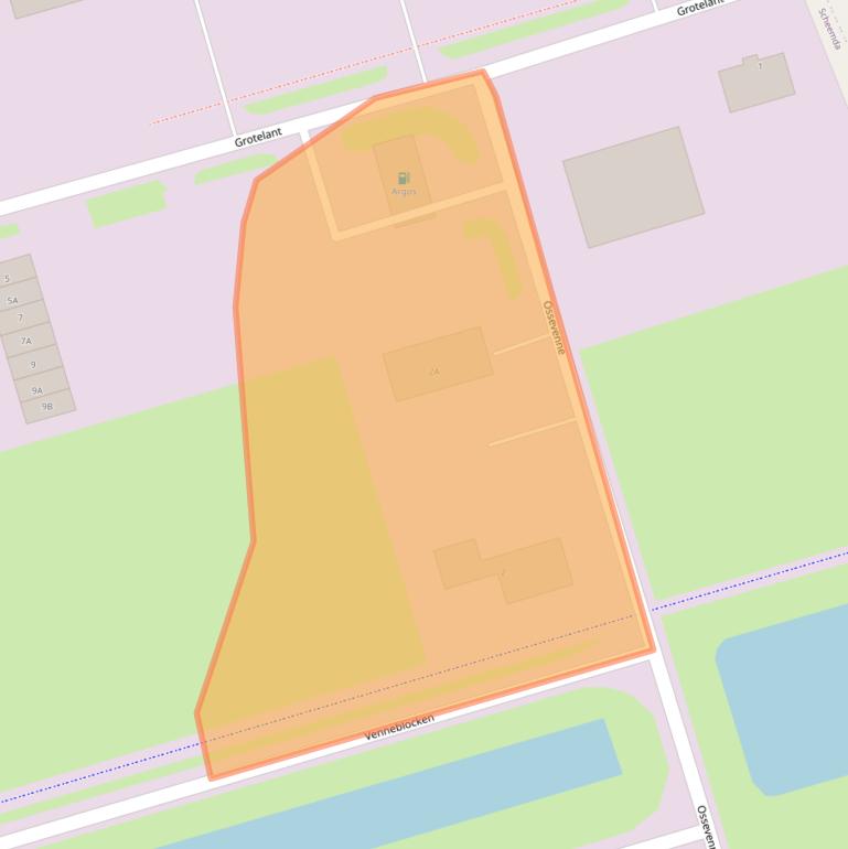 Kaart van postcodegebied 9679VB.