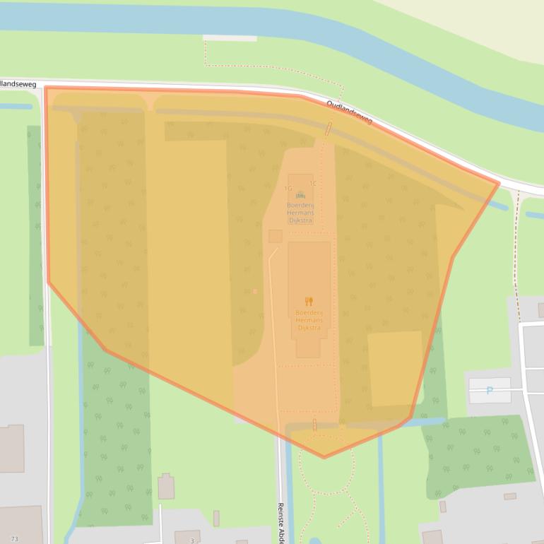 Kaart van postcodegebied 9681BC.