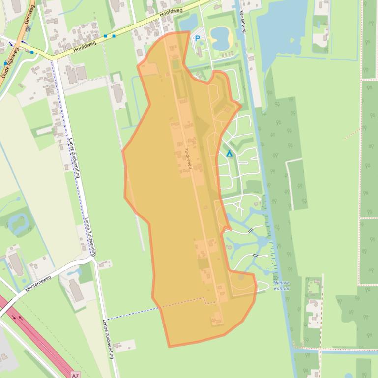 Kaart van postcodegebied 9681BM.