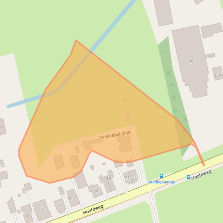 Kaart van postcodegebied 9681BN.