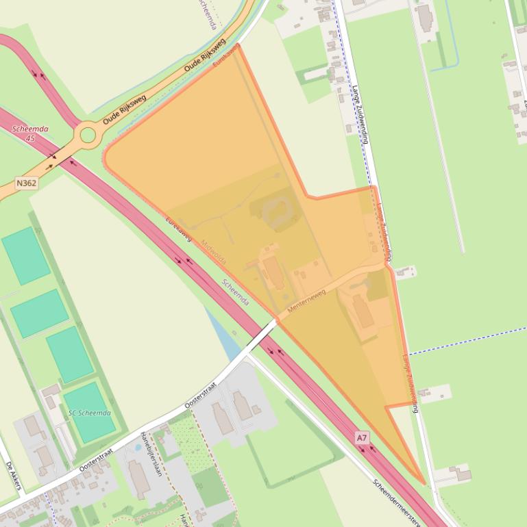 Kaart van postcodegebied 9681BR.