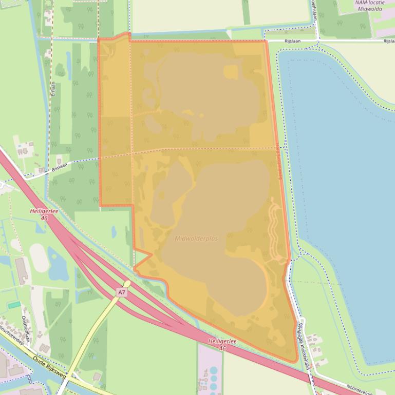 Kaart van postcodegebied 9681BS.