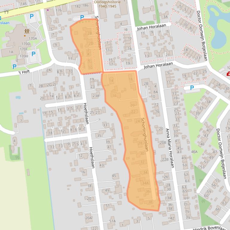 Kaart van postcodegebied 9681CJ.