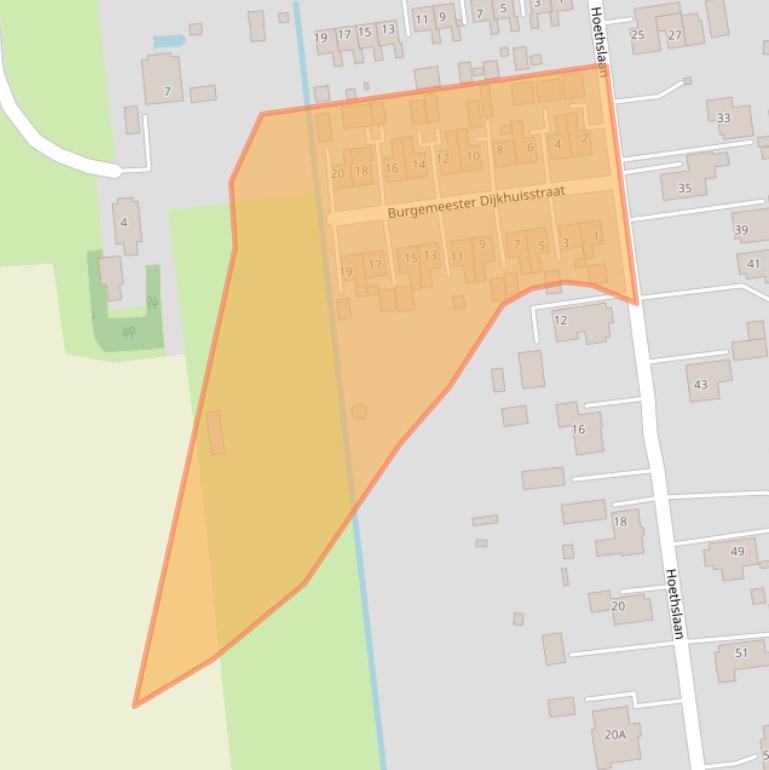 Kaart van postcodegebied 9681CP.