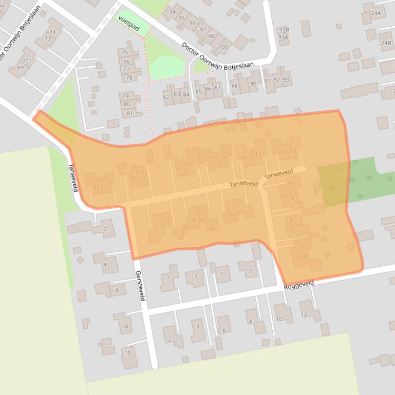 Kaart van postcodegebied 9681GK.