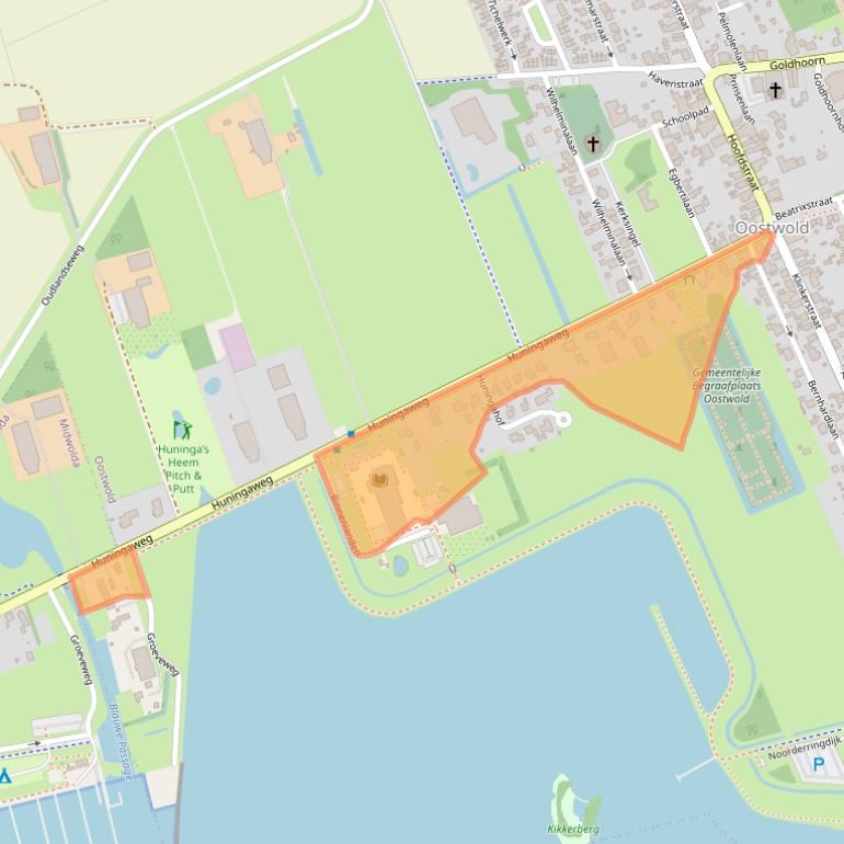 Kaart van postcodegebied 9682PB.