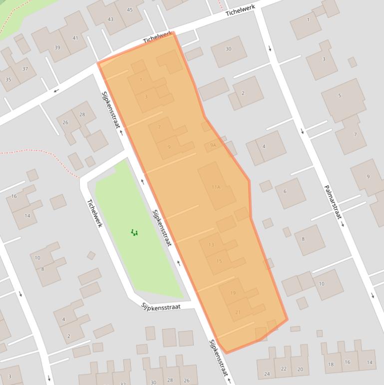 Kaart van postcodegebied 9682PP.