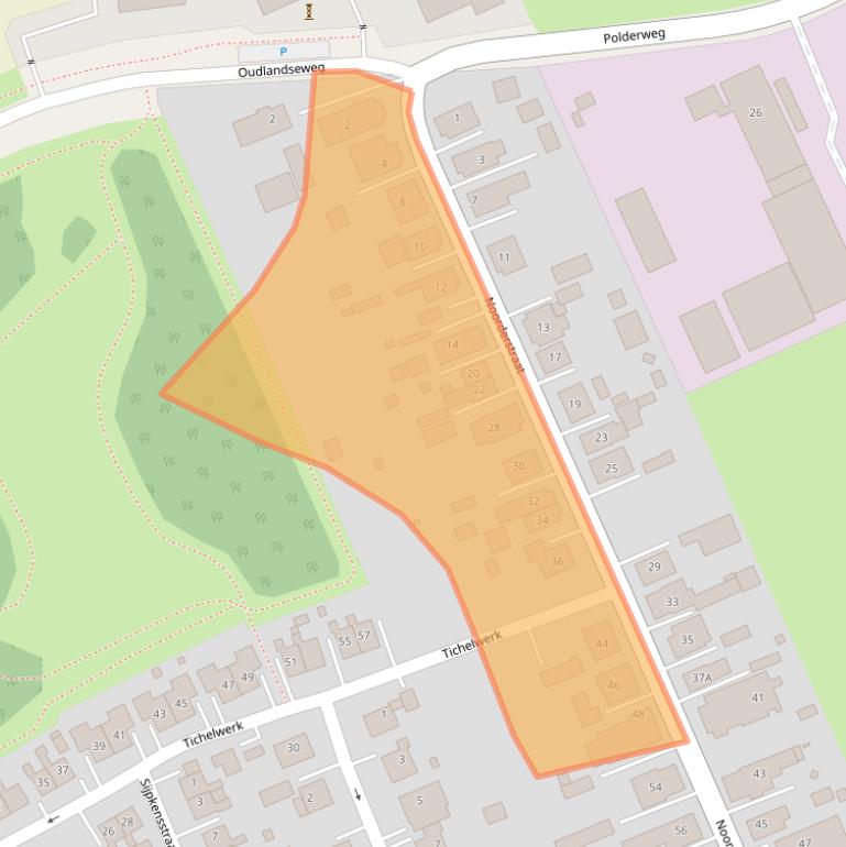 Kaart van postcodegebied 9682PS.