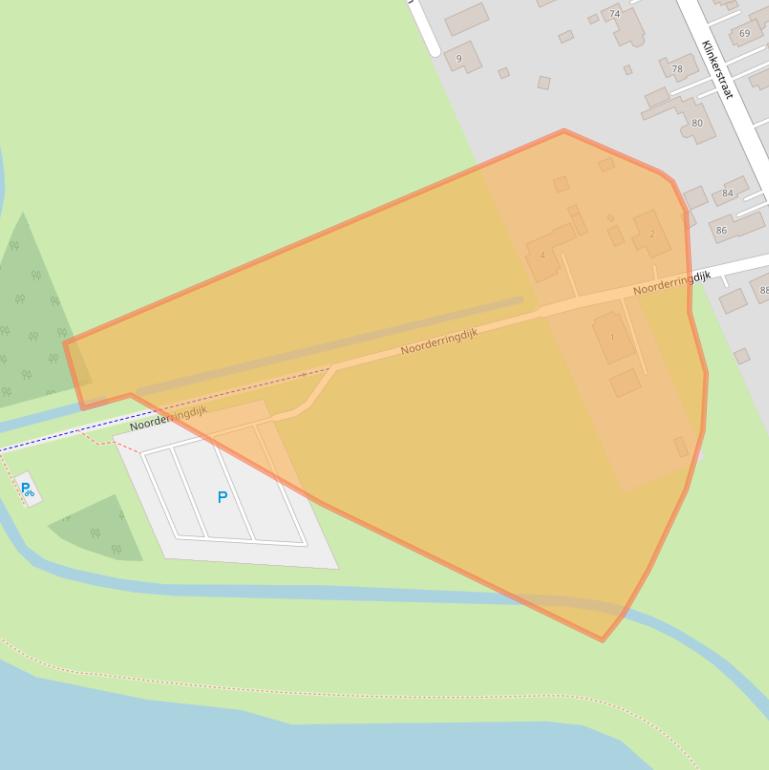 Kaart van postcodegebied 9682PW.