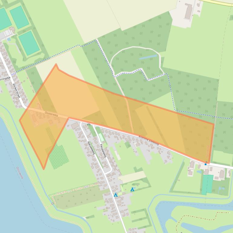 Kaart van postcodegebied 9682RH.