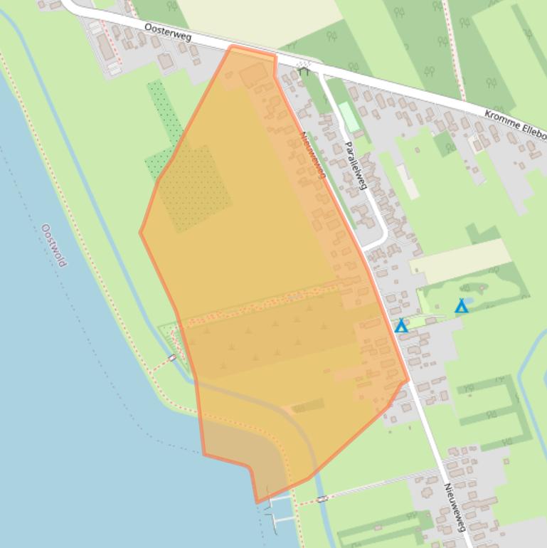 Kaart van postcodegebied 9682RM.