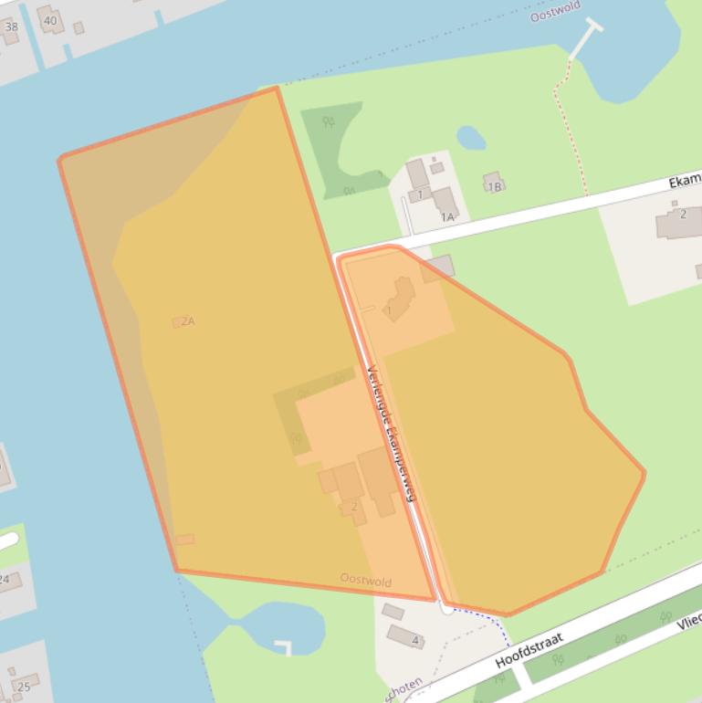 Kaart van postcodegebied 9682VG.