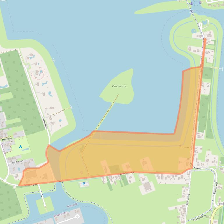 Kaart van postcodegebied 9682VK.