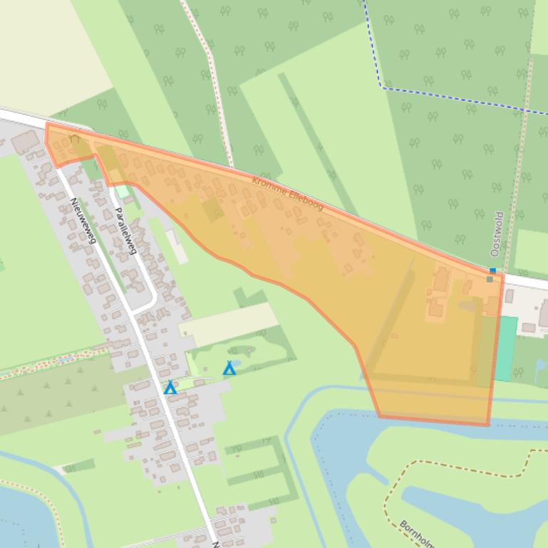 Kaart van postcodegebied 9682XH.