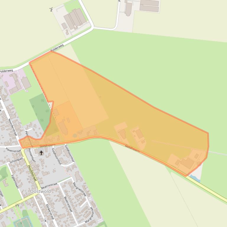 Kaart van postcodegebied 9682XL.