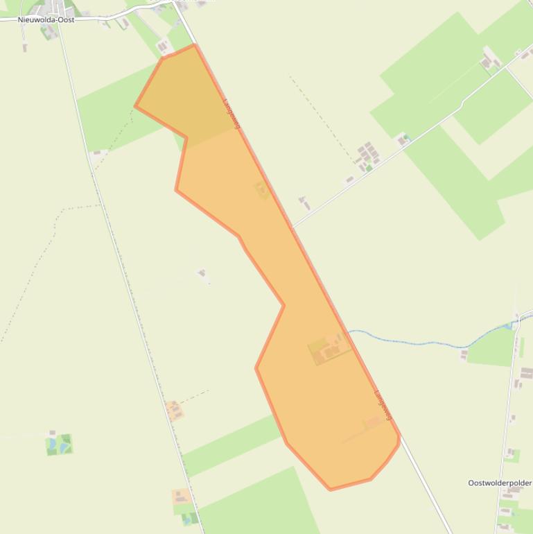 Kaart van postcodegebied 9682XR.