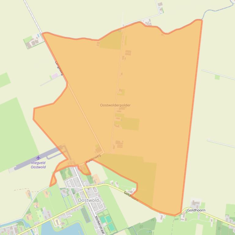 Kaart van postcodegebied 9682XS.