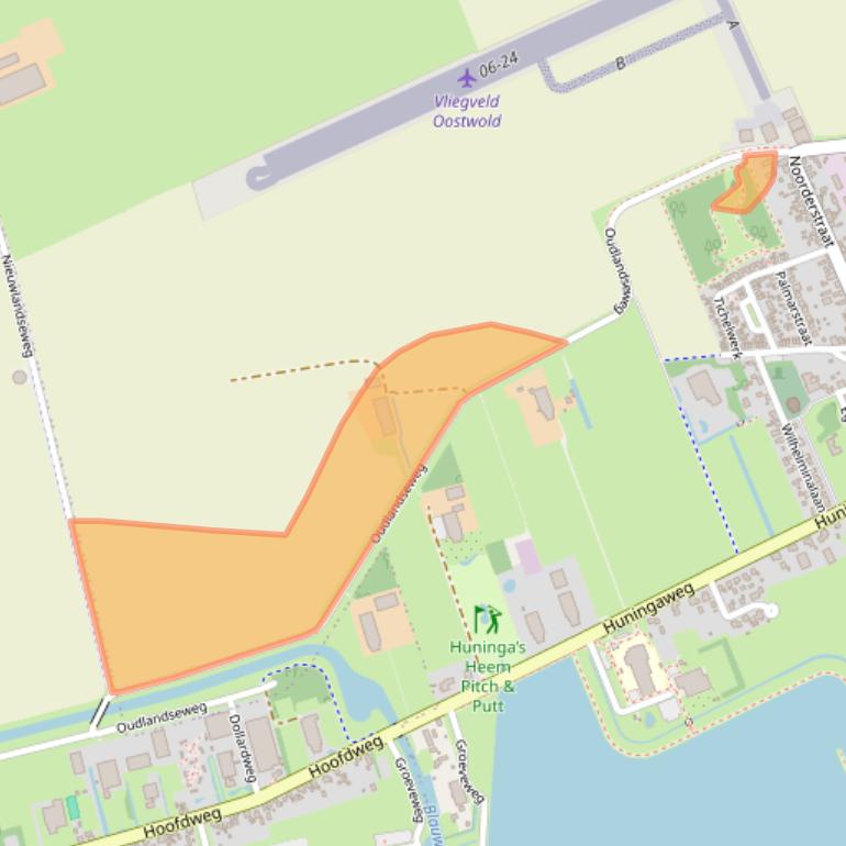 Kaart van postcodegebied 9682XT.