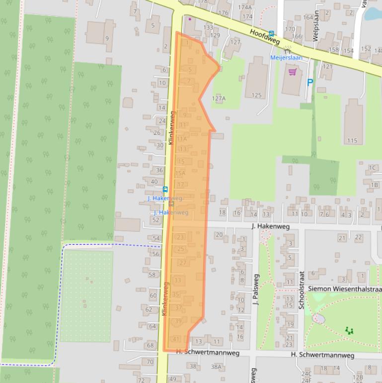 Kaart van postcodegebied 9684AA.