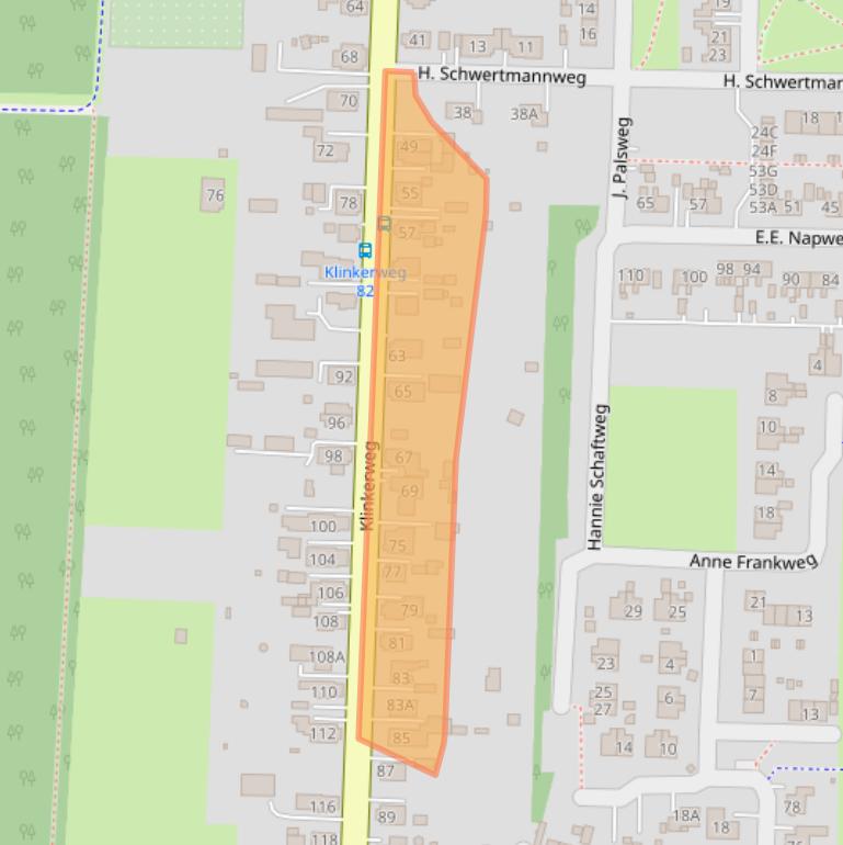 Kaart van postcodegebied 9684AB.
