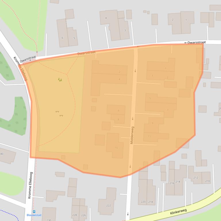 Kaart van postcodegebied 9684AP.