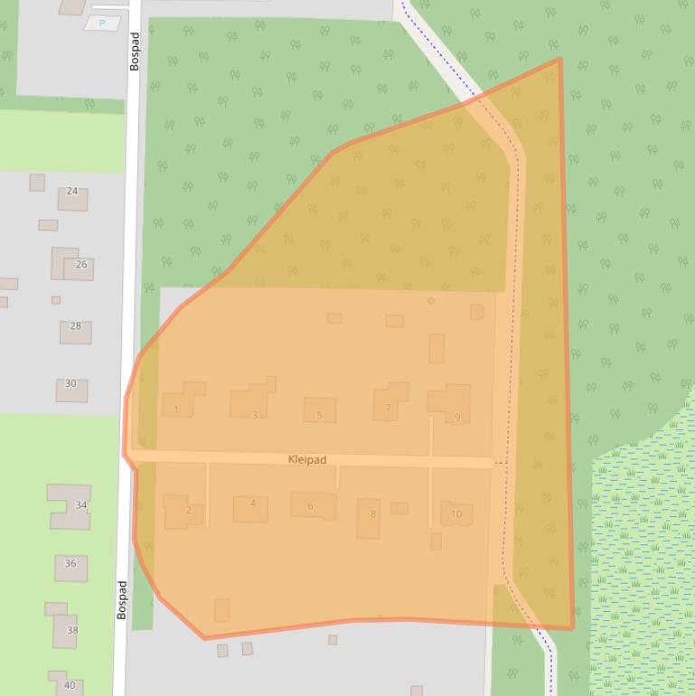 Kaart van postcodegebied 9684AX.