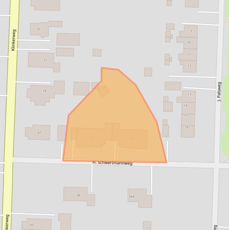 Kaart van postcodegebied 9684BA.