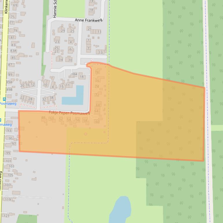 Kaart van postcodegebied 9684BD.