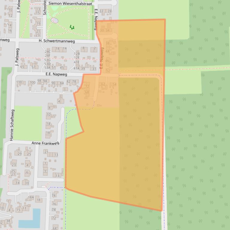 Kaart van postcodegebied 9684BH.