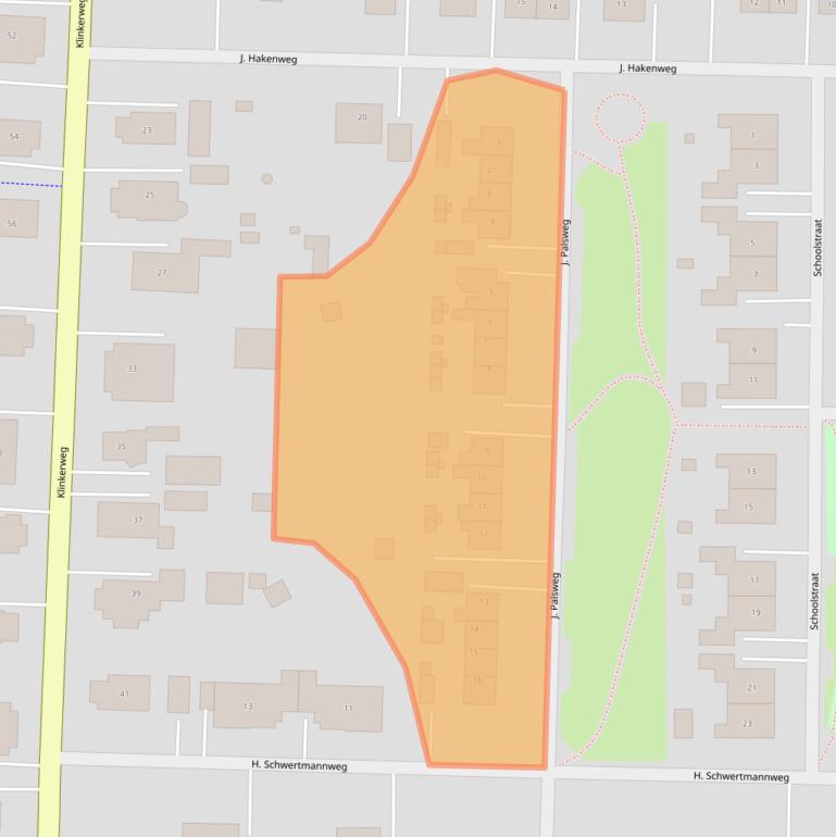 Kaart van postcodegebied 9684BL.