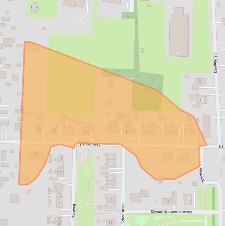 Kaart van postcodegebied 9684BM.