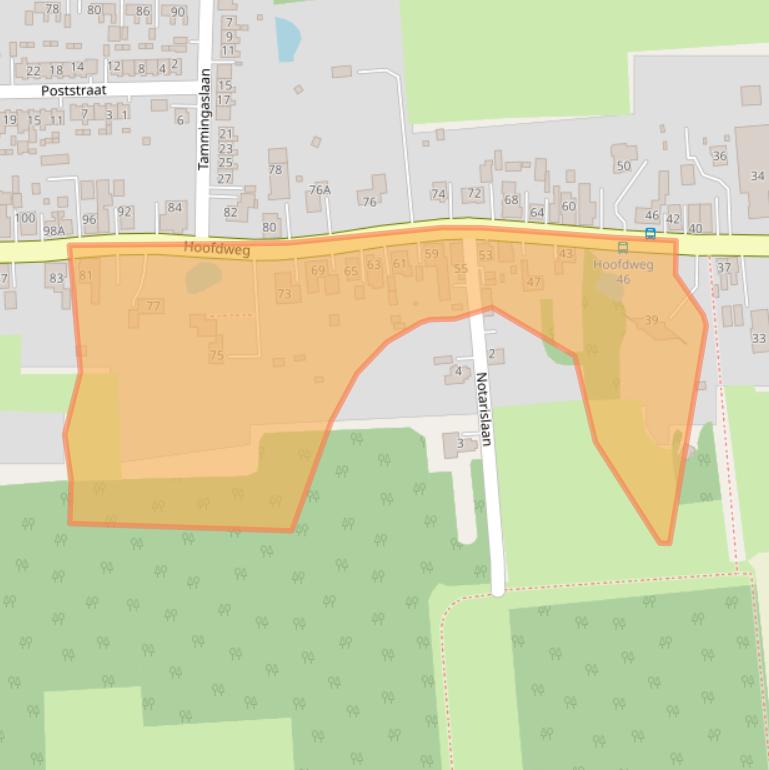 Kaart van postcodegebied 9684CB.