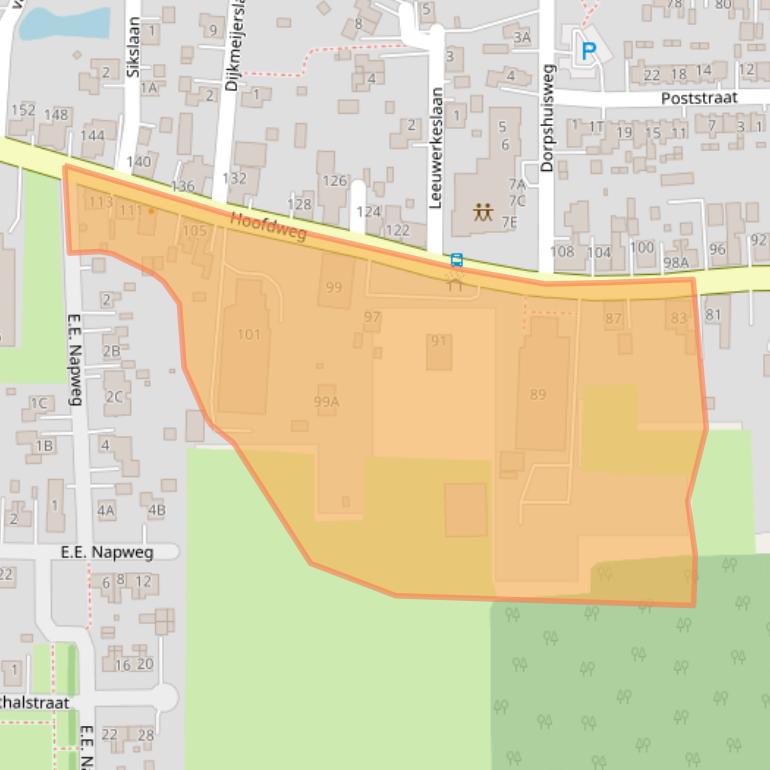 Kaart van postcodegebied 9684CC.