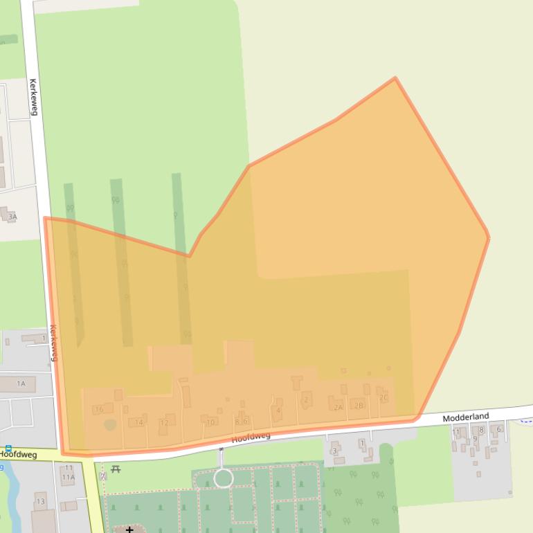 Kaart van postcodegebied 9684CG.