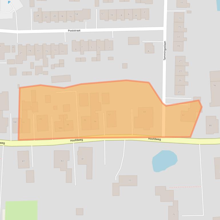 Kaart van postcodegebied 9684CK.
