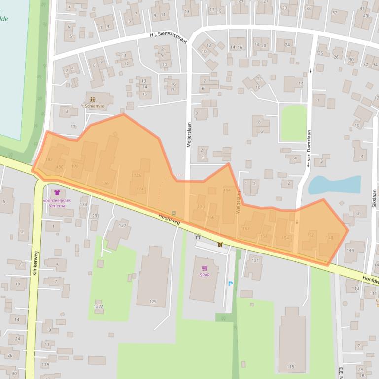 Kaart van postcodegebied 9684CM.