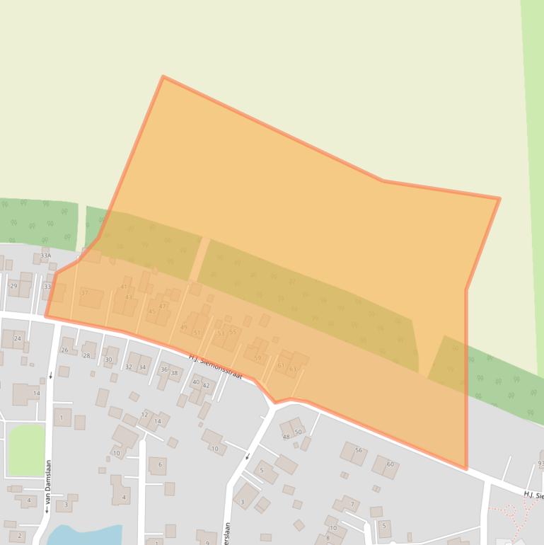 Kaart van postcodegebied 9684CP.