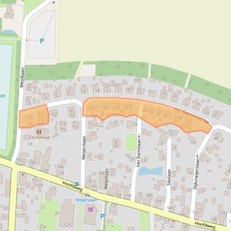 Kaart van postcodegebied 9684CS.