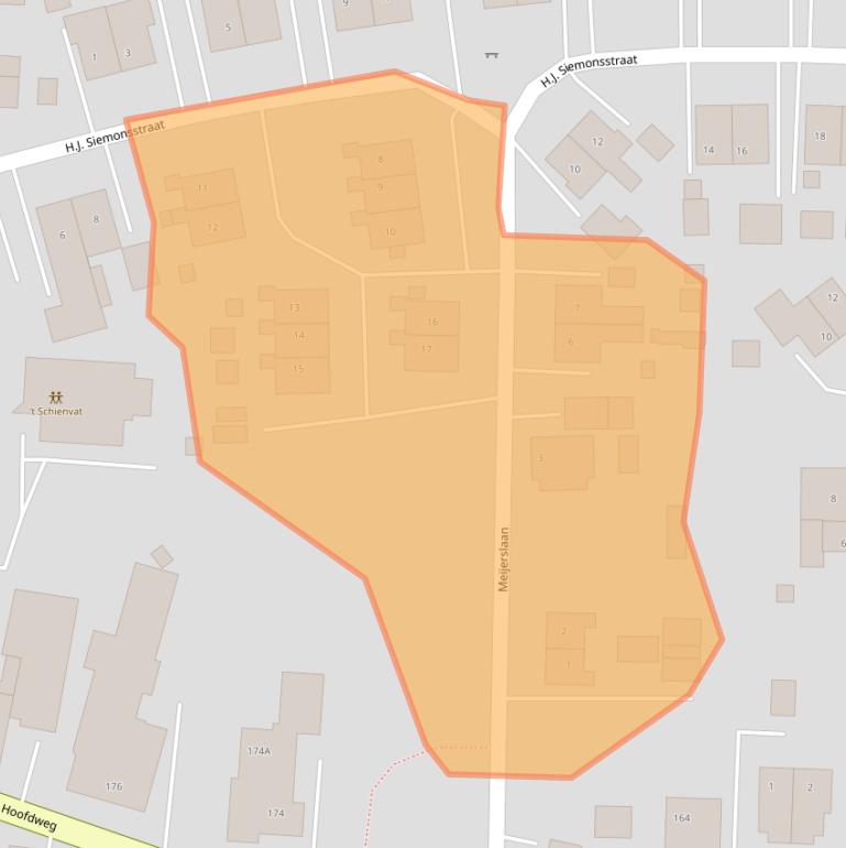 Kaart van postcodegebied 9684CV.