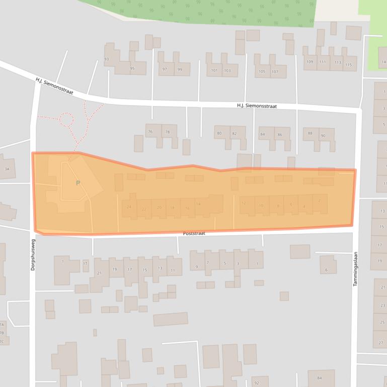 Kaart van postcodegebied 9684EG.