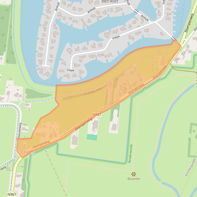 Kaart van postcodegebied 9684VT.