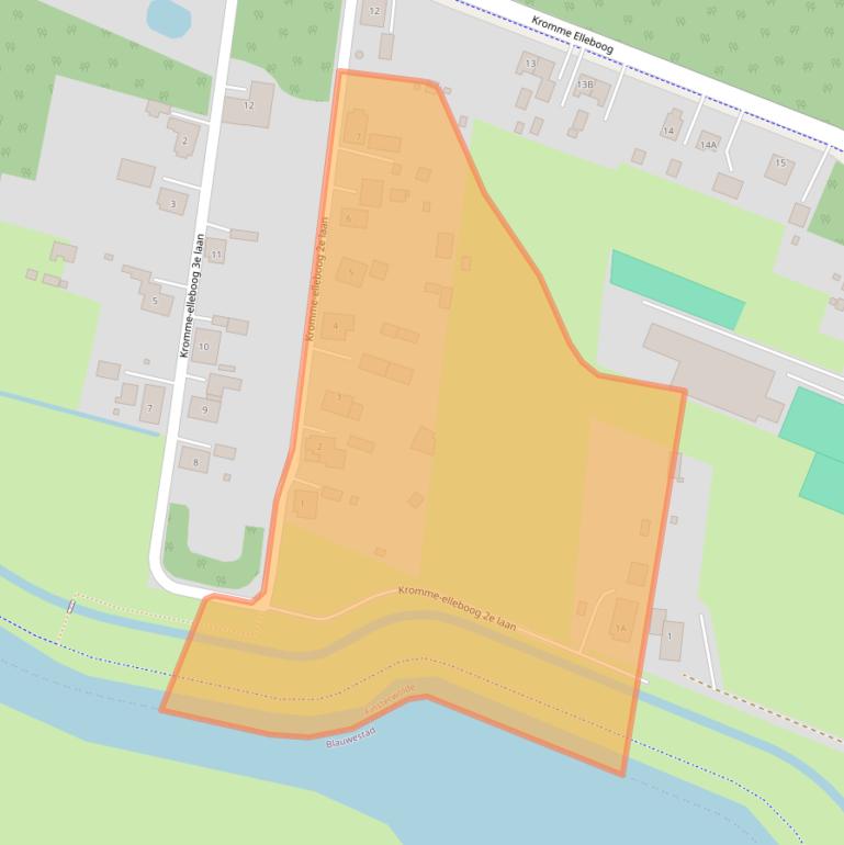 Kaart van postcodegebied 9684XC.