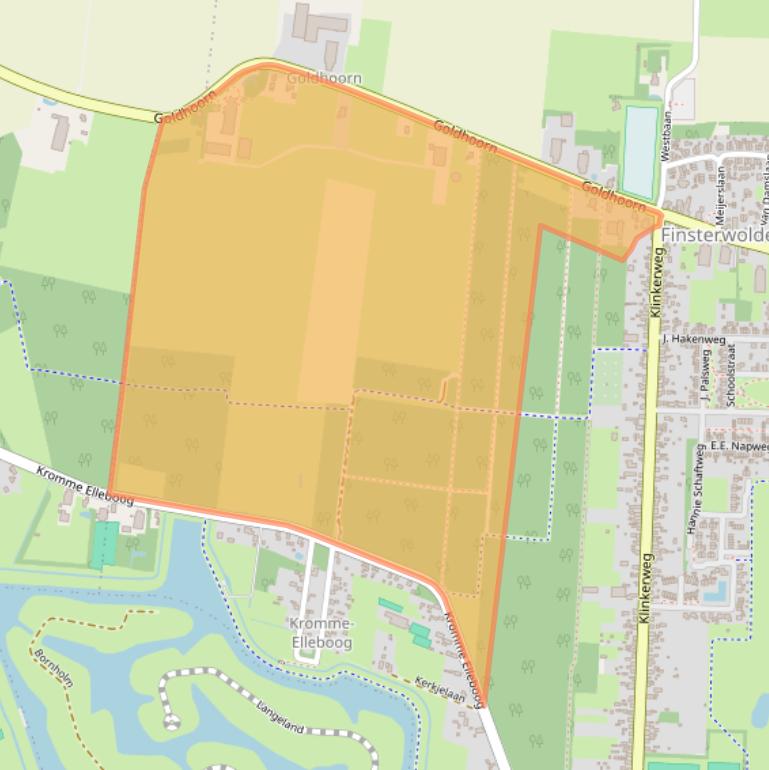 Kaart van postcodegebied 9684XP.