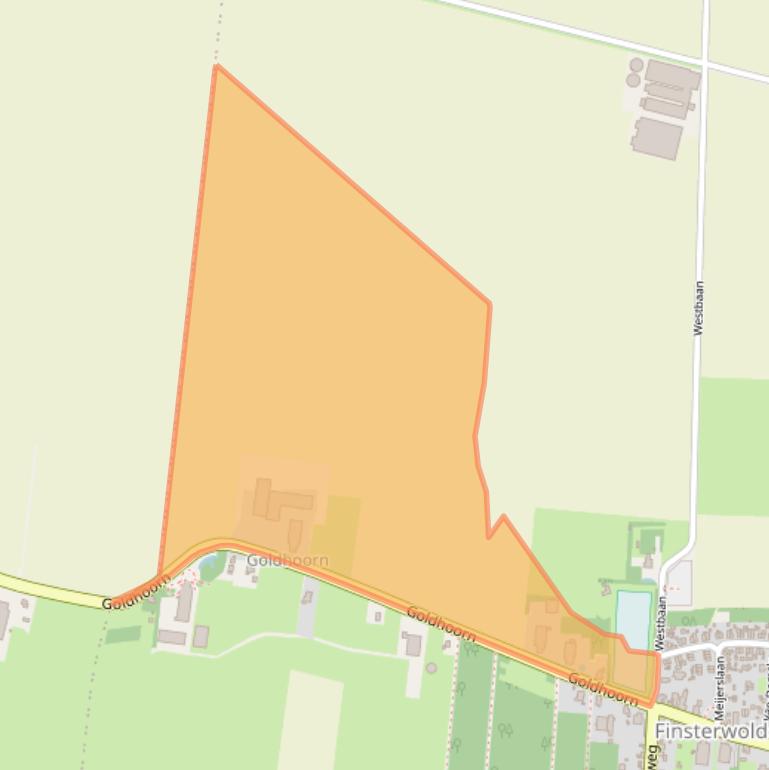 Kaart van postcodegebied 9684XR.