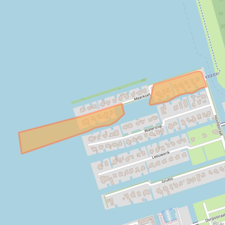 Kaart van postcodegebied 9685AB.