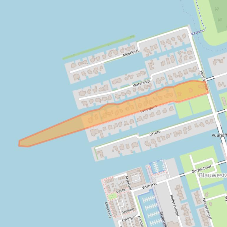 Kaart van postcodegebied 9685AE.
